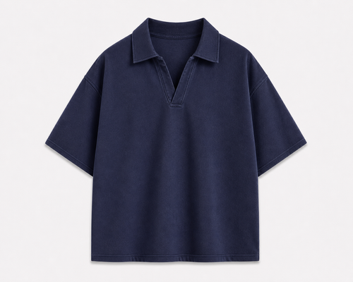 Midnight Navy Oversized Polo