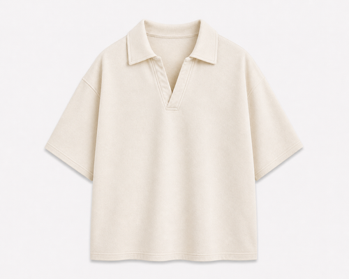 Heritage Cream Oversized Polo